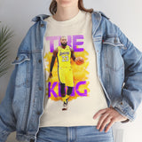 The Court Monarch Unisex Heavy Cotton Tee Basketball Power Graphic Shirt Streetwear for Athletes Hustlers and Motivational Sports Lovers