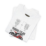 Yamaha YZF R6 Inspired Supersport Motorcycle Graphic Unisex Heavy Cotton Tee Premium Streetwear T Shirt for Riders Racers Moto Enthusiasts Everyday Wear