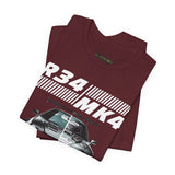 Dual Turbo Street Machine Graphic Unisex Heavy Cotton Tee High Performance Racing Car Split Design Shirt for Speed Lovers