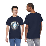Temporal Echo Lightning Globe Graphic Unisex Heavy Cotton Tee Bold Streetwear Past Present Future Inspired T-Shirt