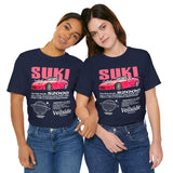 Pink Custom Roadster Blueprint Art Unisex Heavy Cotton Tee Retro Tuner Inspired Streetwear Graphic Shirt for Car Lovers and Daily Casual Wear