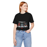 Formula 1 High Performance Triple Racing Machines Unisex Heavy Cotton Tee Dynamic Motorsport Inspired Streetwear Graphic Shirt for Speed Lovers and Premium Casual Style
