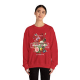 You Can Be Whatever Motivational Crewneck Sweatshirt Comfortable Unisex Pullover Bold Floral Empowerment Design Streetwear Positive Vibes Cozy Everyday Wear Perfect Gift for Dreamers Friends and Free Spirits