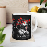 Brave Warrior Roman Gladiator Ceramic Mug Bold Motivational Coffee Cup Inspirational Streetwear Style Tea Mug Durable Print