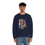 Chaos Clown Crew Sweatshirt Premium Unisex Streetwear Artistic Dark Humor Design Bold Neon Chaos Expression For Fearless Minds And Alpha Creators