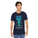 Blue Formula Race Car Graphic Unisex Heavy Cotton Tee High Speed Streetwear for Motorsport Fans and Racing Lifestyle Enthusiasts