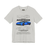 Blue Hypercar Blueprint Unisex Heavy Cotton Tee High Performance Streetwear Design for Car Enthusiasts Racers and Speed Lovers