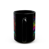 Reaper Of Neon Flames Mug 11oz 15oz Vibrant Gothic Energy Ceramic Coffee Cup Cosmic Skull Artwork Perfect Gift For Artists Dreamers And Night Rebels