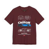 Bugatti Chiron Hypercar Side Profile Graphic T Shirt Luxury Supercar Automotive Streetwear Unisex Heavy Cotton Tee High Performance Motorsport Lifestyle Gift For Car Lovers Exotic Car Fans