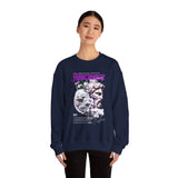 Unisex Heavy Blend Crewneck Sweatshirt Apocalypse Chaos Graphic Pullover Black Greek Statue Vaporwave Streetwear Bold Futuristic Artistic Fashion Outfit
