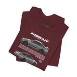 Japanese Performance Skyline Style Coupe Unisex Streetwear Tee High Speed Racing Car Graphic Shirt JDM Culture Drift Inspired Automotive Art Design Urban Fashion For Car Lovers