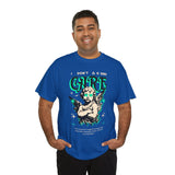 I Don’t Care True Freedom Angel Unisex Heavy Cotton Tee Gothic Cherub Graphic Bold Motivational Streetwear Aesthetic Statement T Shirt