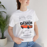 Firestorm Muscle Car Blueprint Design Unisex Heavy Cotton Tee Powerful Retro Performance Art Shirt for Streetwear Lovers & Collectors