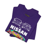 Nissan 240Z Illustrated Tee Donut Drift Car Inspired Graphic T Shirt Street Racing Art Tee JDM Style Automotive Streetwear Unisex Shirt for Car Lovers Drift Fans Racing Culture Outfit