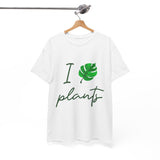 I Love Plants Unisex Heavy Cotton Tee Eco Friendly Botanical Leaf Nature Lover Green Gardening T Shirt Sustainable Plant Parent Gift For Gardeners