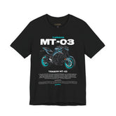 MT03 Inspired Lightweight Street Motorcycle Art Unisex Heavy Cotton Tee Bold Rider Graphic Streetwear Apparel