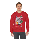 Freedom Snake And Rose Crewneck Comfortable Unisex Sweatshirt Motivational Streetwear Bold Floral Empowerment Design For Resilience And Strength Perfect Gift For Friends Birthdays Cozy Days Casual Wear