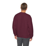 Landscape Unisex Heavy Blend Crewneck Sweatshirt Graphic Pullover Black Nature Inspired Abstract Mountain Outdoor Adventure Modern Streetwear Artistic Creative Fashion Outfit