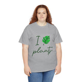 I Love Plants Unisex Heavy Cotton Tee Eco Friendly Botanical Leaf Nature Lover Green Gardening T Shirt Sustainable Plant Parent Gift For Gardeners