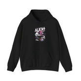 Aliens Exist UFO Graphic Unisex Heavy Blend Hooded Sweatshirt Sci Fi Streetwear Alien Space Hoodie
