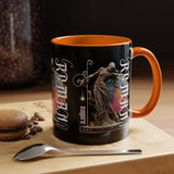 Sculptural Future Statue Art Accent Coffee Mug 11oz 15oz Greek Goddess Cosmic Abstract Splash Bold Artistic Streetwear Ceramic Cup