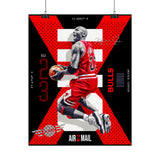 Air Ascent Glossy Poster Collector Edition Bold Motivational Wall Art Red Black Athletic Energy Modern Design For Gym Rooms Studios Offices And Ambitious Dreamers