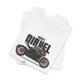 Ducati Inspired Power Cruiser Motorcycle Graphic Unisex Heavy Cotton Tee Premium Streetwear T Shirt for Riders Bikers Enthusiasts and Everyday Wear