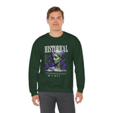 Historical Statue Graphic Premium Unisex Heavy Blend Crewneck Sweatshirt Vintage Aesthetic Streetwear Pullover