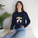 The Silent Mask Unisex Sweatshirt Horror Streetwear Dark Gothic Pullover for Halloween Nights, Fearless Souls, and Mysterious Fashion Lovers