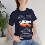 Firestorm Muscle Car Blueprint Design Unisex Heavy Cotton Tee Powerful Retro Performance Art Shirt for Streetwear Lovers & Collectors