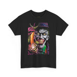 Jocker Sinister Grin Unisex Heavy Cotton Tee Gothic Streetwear Bold Horror Art Design Dark Psychological Graphic Shirt For Fearless Souls And Creative Collectors