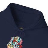 Skeleton Hustler Unisex Hoodie Bold Graphic Streetwear For Fearless Hustlers, Dreamers, And Street Legends