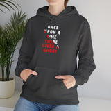 Unisex Once Upon A Time There Lived A Ghost Hoodie Horror Graphic Pullover Sweatshirt Spooky Paranormal Gothic Halloween Inspired Scary Storytelling Streetwear