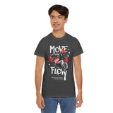 Move With Flow Breakdance Graphic Unisex Heavy Cotton Tee Hip Hop Streetwear Dance Rhythm Urban Style T Shirt