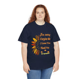 Unisex Ho’oponopono Sunflower T Shirt Healing Affirmation Tee Spiritual Gratitude Mindfulness Inspired Positive Energy Heavy Cotton Graphic Top