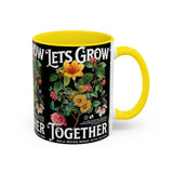 Heart Flower Accent Coffee Mug Bold Anatomical Heart Floral Design Motivational Ceramic Cup Empowering Symbol of Love Strength and Vitality Perfect Gift for Coffee Lovers Friends Birthdays Office Desk and Cozy Tea Moments