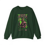 Ruler of the Sea Poseidon Unisex Heavy Blend Crewneck Sweatshirt Greek Mythology Statue Graphic Gothic Streetwear Bold Artistic Pullover