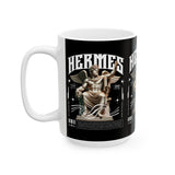 Hermes Greek Mythology Ceramic Coffee Mug Ancient God of Communication and Travel Greek Statue Graphic Cup