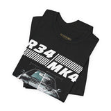 Dual Turbo Street Machine Graphic Unisex Heavy Cotton Tee High Performance Racing Car Split Design Shirt for Speed Lovers