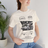 Futuristic Retro Sci Fi Time Travel Car Blueprint Art Unisex Heavy Cotton Tee Premium Streetwear For Vintage Car Lovers Collectors And Enthusiasts