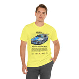 Nissan Skyline GT R R34 Inspired Illustrated JDM Racing Car Graphic T Shirt Iconic Japanese Performance Street Racing Culture Automotive Streetwear Gift For Car Enthusiasts