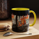 Money Is Not Just Currency Burning Dollar Graphic Accent Coffee Mug 11oz 15oz Hustler Motivational Cash Fire Design