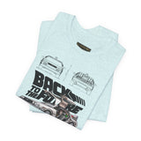 Futuristic Retro Sci Fi Time Travel Car Blueprint Art Unisex Heavy Cotton Tee Premium Streetwear For Vintage Car Lovers Collectors And Enthusiasts