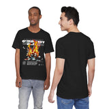 Currency Blaze Burning Money Graphic Unisex Jersey Short Sleeve Tee Bold Streetwear Flame Cash Statement T Shirt Urban Fashion