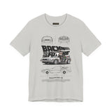 Futuristic Retro Sci Fi Time Travel Car Blueprint Art Unisex Heavy Cotton Tee Premium Streetwear For Vintage Car Lovers Collectors And Enthusiasts