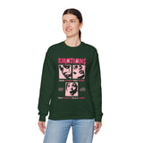Emotions Speak Louder Than Words Graphic Unisex Heavy Blend Crewneck Sweatshirt Streetwear Art Fashion Statement Pullover