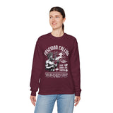 Poseidon Calling Greek God Ocean Waves Graphic Unisex Heavy Blend Crewneck Sweatshirt Surf Streetwear Coastal Vibes