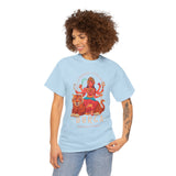 Goddess The Mother Durga T Shirt Divine Shakti Devi Maa Graphic Tee Navratri Durga Puja Festival Wear Hindu Spiritual Devotional Unisex Cotton Casual Streetwear Gift For Devotees