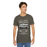 Silver Performance Coupe Artwork Unisex Heavy Cotton Tee High Speed Inspired Streetwear Graphic Shirt For Car Enthusiasts And Urban Lifestyle Fans