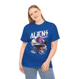 Aliens Exist UFO Graphic Unisex Heavy Cotton Tee Sci Fi Streetwear T Shirt Extraterrestrial Space Alien Design